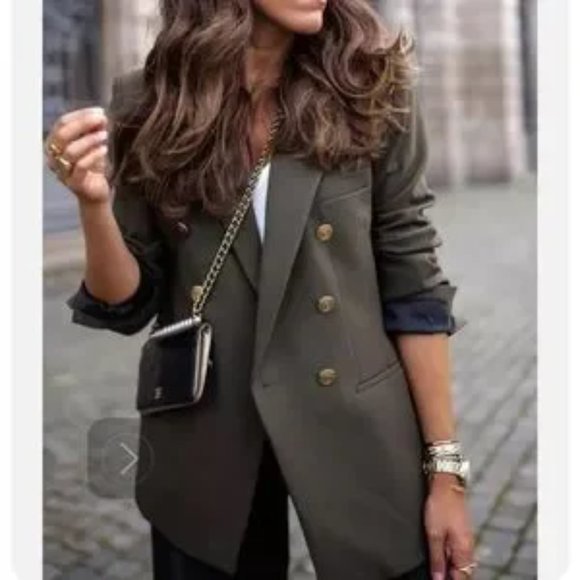 ZARA Tailored Blazer With Buttons - Picture 12 of 16